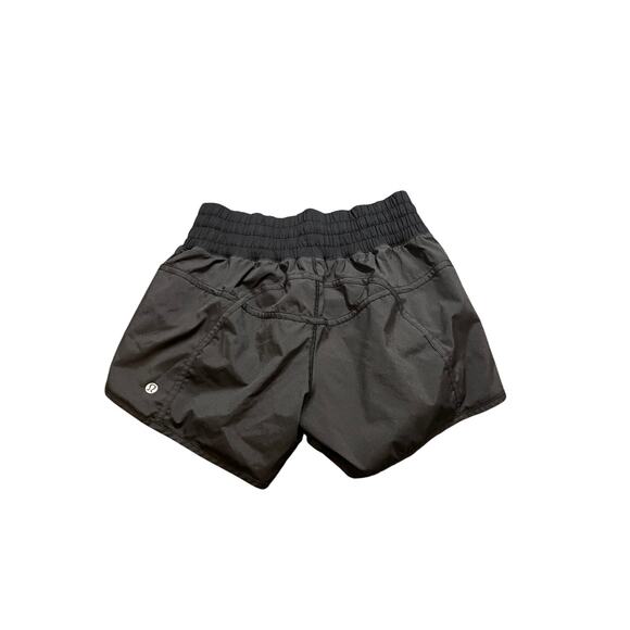 Lululemon Womens Tracker Low-Rise Shorts 4" Black Size 6 Athletic Yoga Running - Picture 4 of 8
